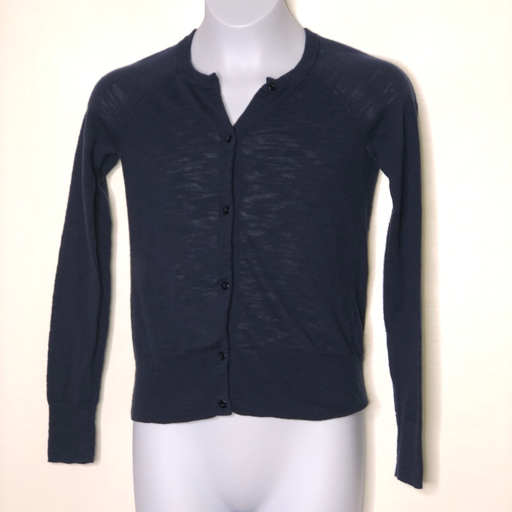 Crewcuts girls Lightweight blue cardigan sweater